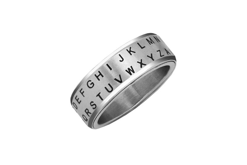 Retroworks Secret Decoder Ring: Alphabet Shift Silver Size 06 - Image 1